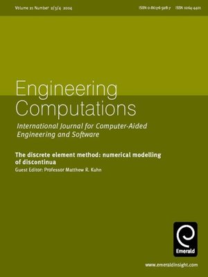 cover image of Engineering Computations, Volume 21, Issue 2, 3, 4